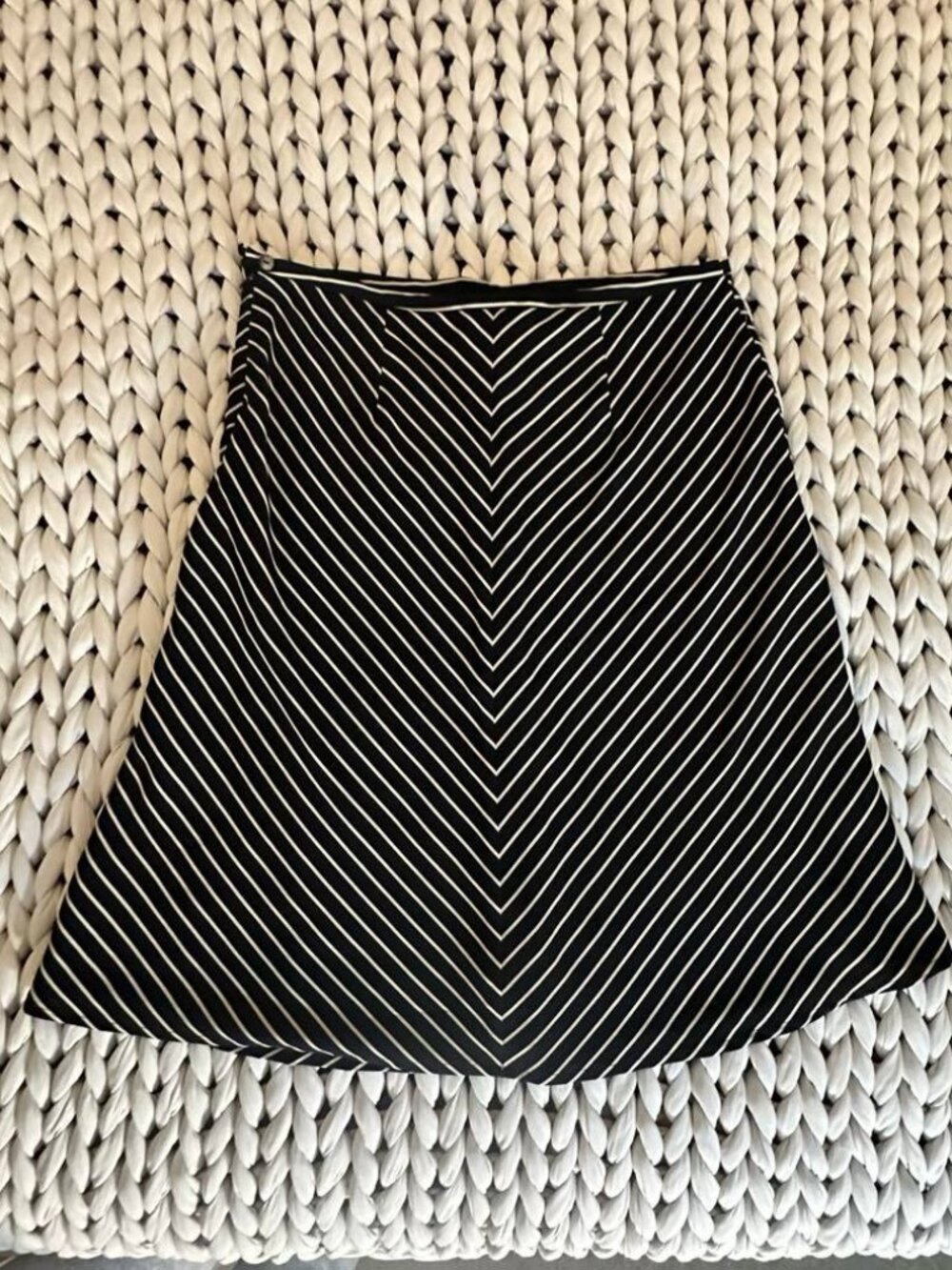 Villager Liz Claiborne Chevron Stripe Skirt Sz 14